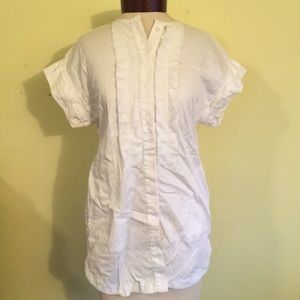 White button down blouse